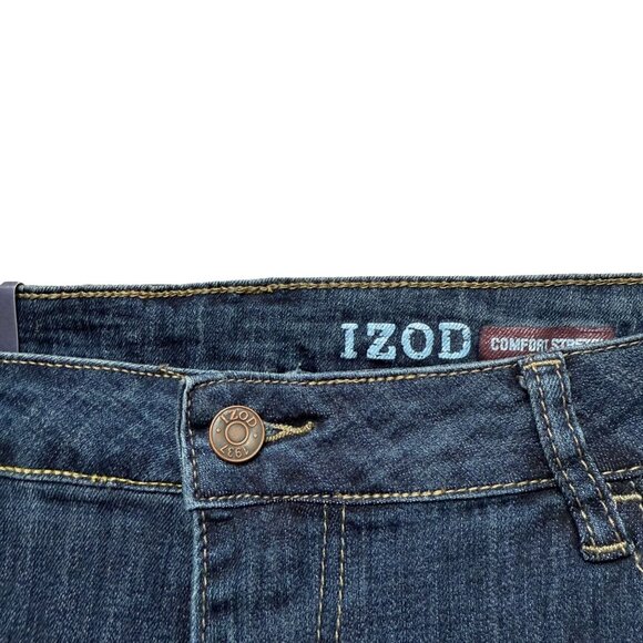 IZOD Mens Jeans 40x32 Relaxed Fit Comfort Stretch Blue Straight Leg NWT - Picture 8 of 11